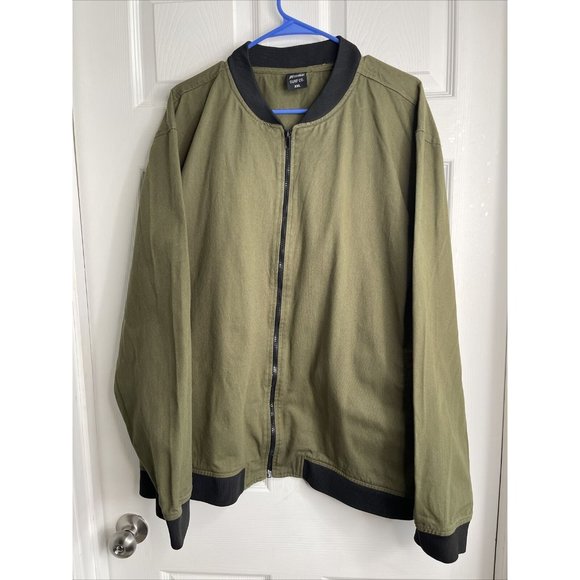 Molokai Surf Co Zip Jacket Olive Green Size 2XL 100% Cotton - Picture 1 of 8